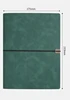 A5 dark green strap book