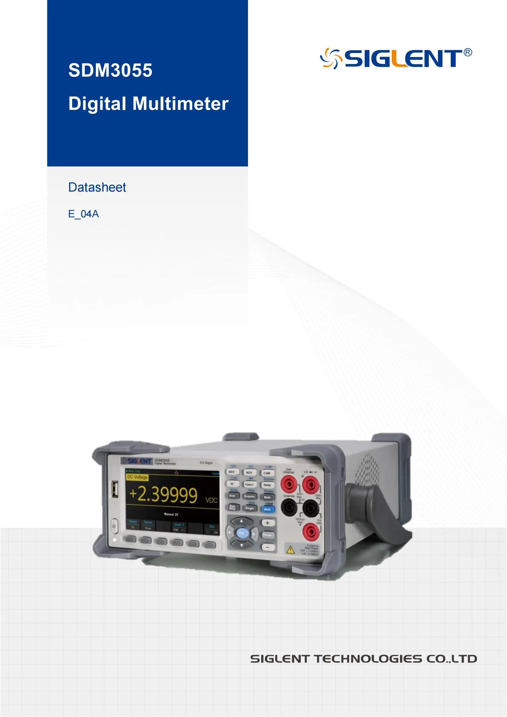 China Siglent Sdm3055sc 5 1/2 Diode Connectivity Testing Digits Dual