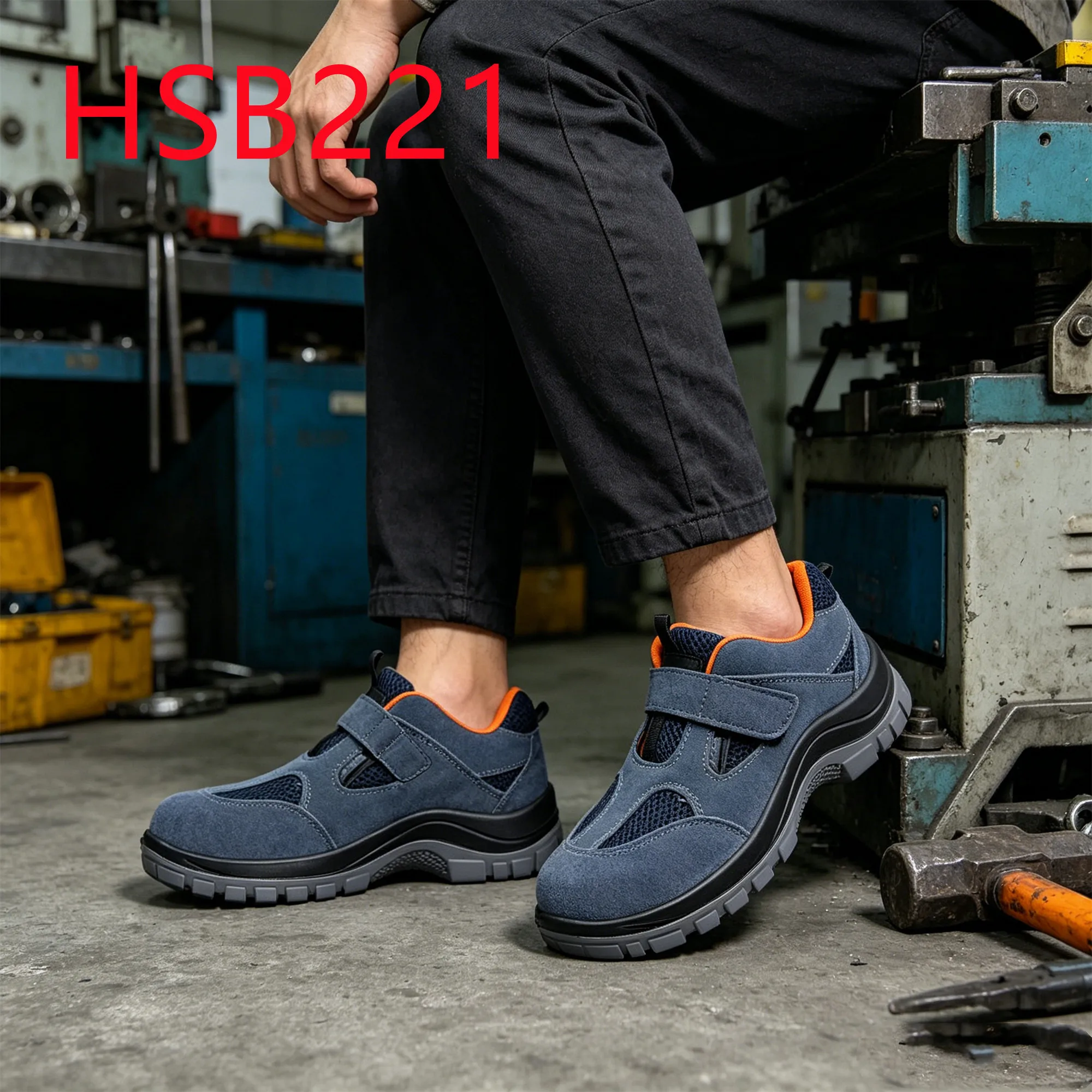 HY,Construction Site Anti-acid PU/PU Injection Sole Work Boots Turkey Popular Natural Suede Leather Steel Toe Safety ShoesHSB221