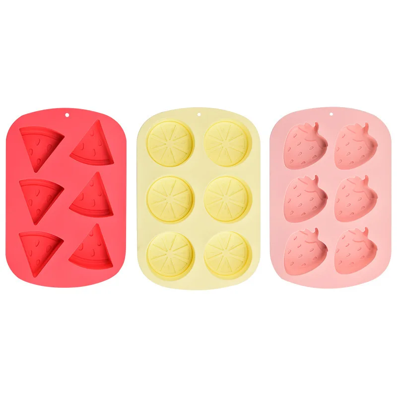 Large 6-Grid Silicone Ice Cube Mold Heat-Resistant Cake Baking Mold for Homemade Ice Cream or DIY Baking Household Product