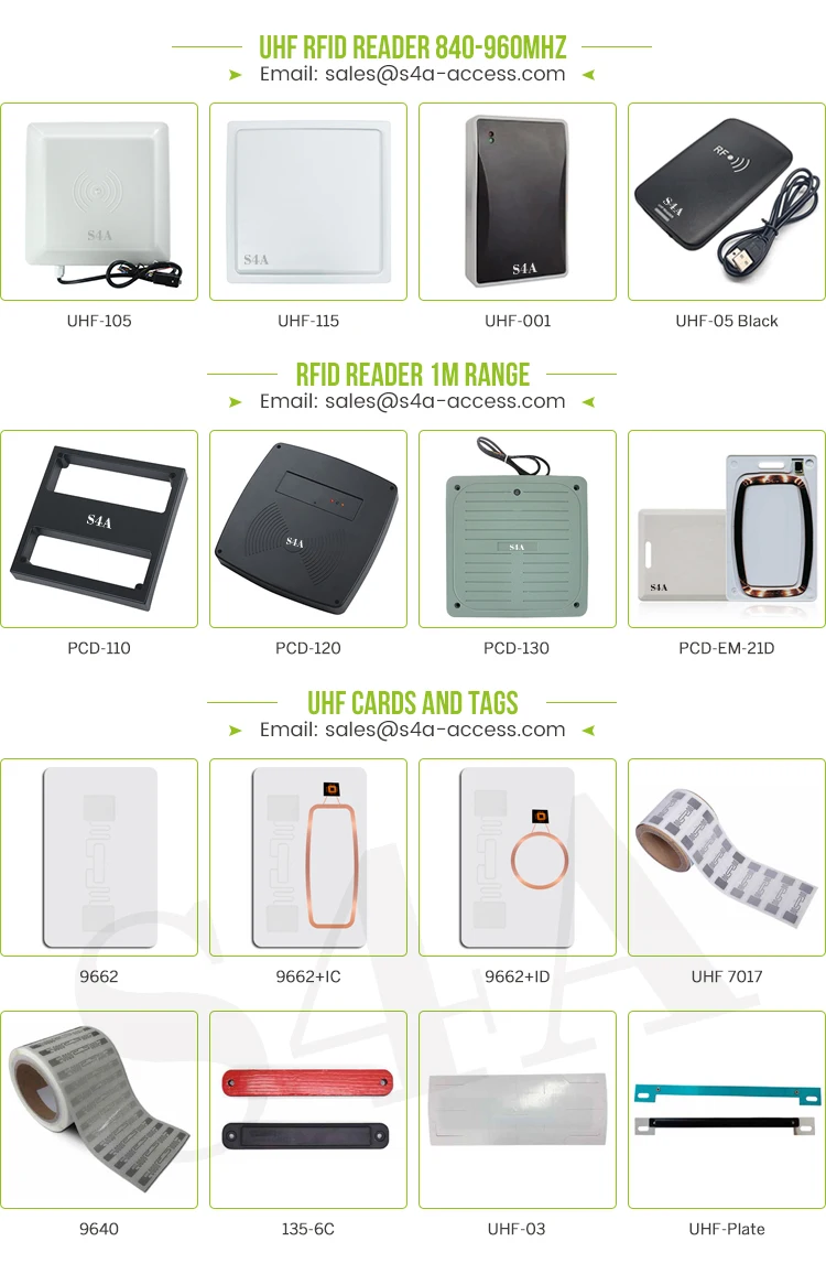 Middle Distance Passive Rfid Reader Rfid Access Control Reader For