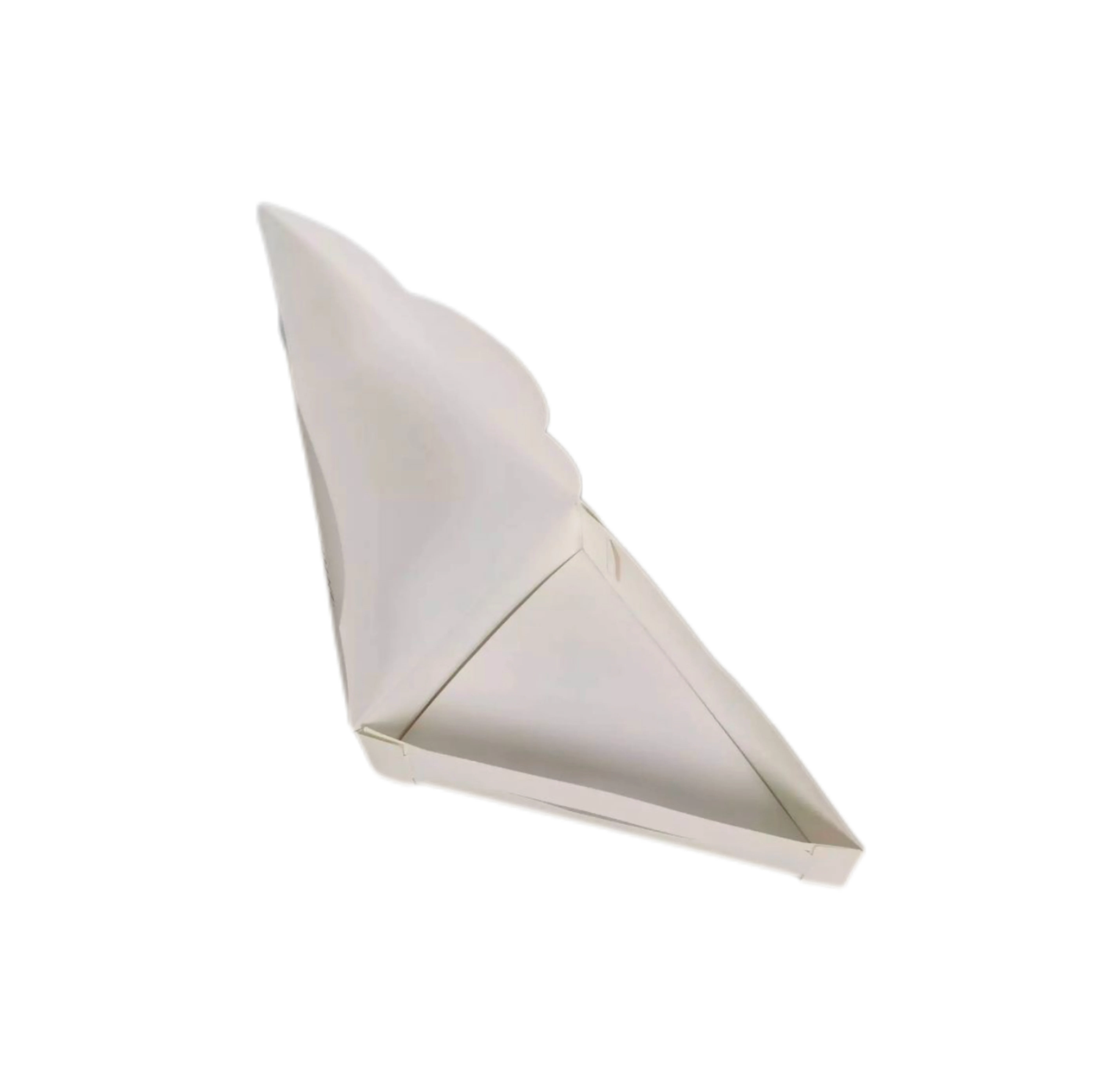 High Quality Triangular Pizza Slice Box Custom Printed Corrugated Board Packaging Embossed UV Coated for Food Industrial Use