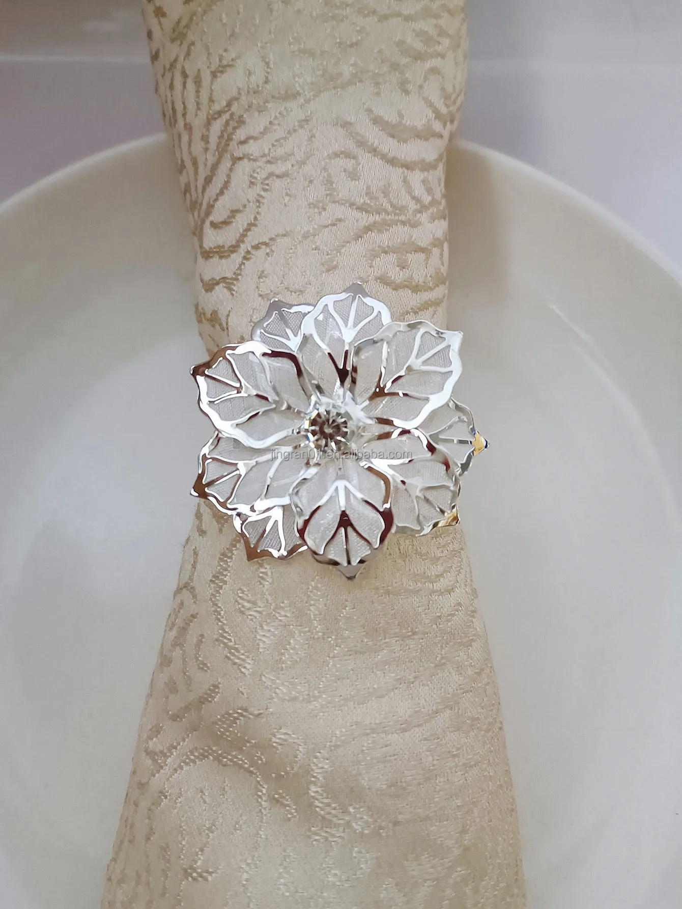 Wholesale Bow Tie Napkin Ring Cheap Metal Napkin Rings Holder Rose Gold