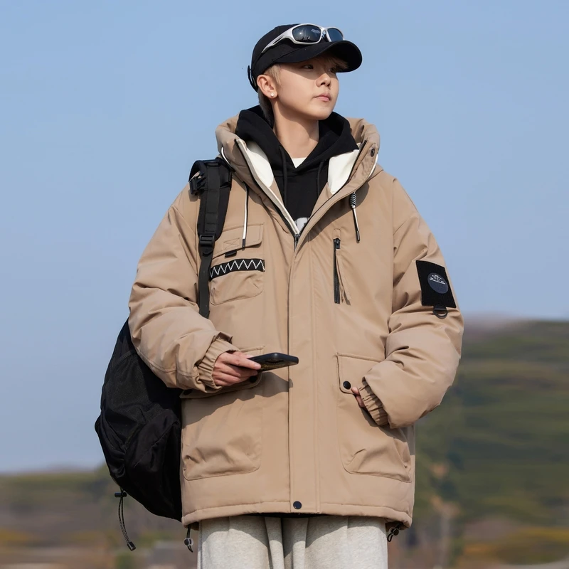 Men's Winter down Jacket Tall Coats for Cold Weather