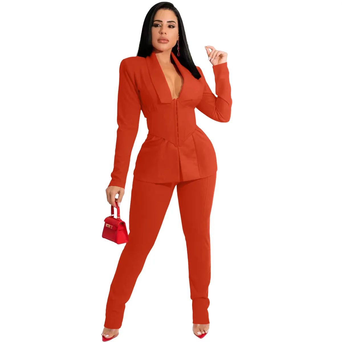 Wholesale 2023 Fall Women's Clothing Ladies Suits Two Piece Set Fashion ...