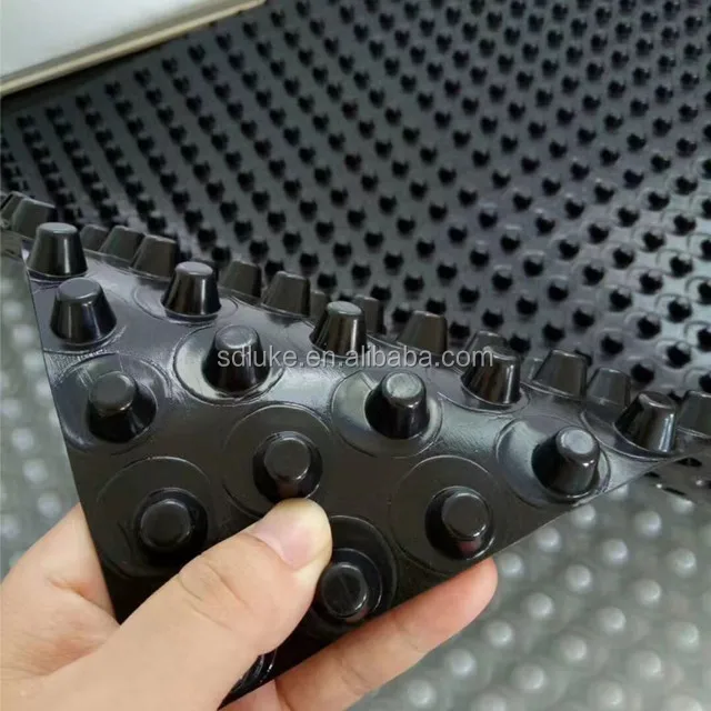 Composite Plastic HDPE Dimpled Foundation Waterproofing Drainage Board Waterproof Wall Boards