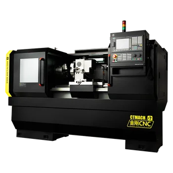 CNC Lathe Machine Turret CTCNC40C Industry Machinery CNC Turning  Cutting Lathe Machine CK6140 CAK6140 CK6150