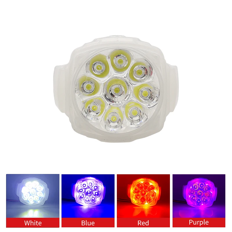 9 светодиодных ламп HearxinLED мотоциклетные Вспомогательные фары прожекторы противотуманные автомобильные вспомогательные яркие электрические