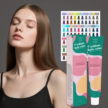 Top Quality Factory No Stimulation Hair Color Cream Semi-Permanent 86 Colors Fashion Salon Hair Dye