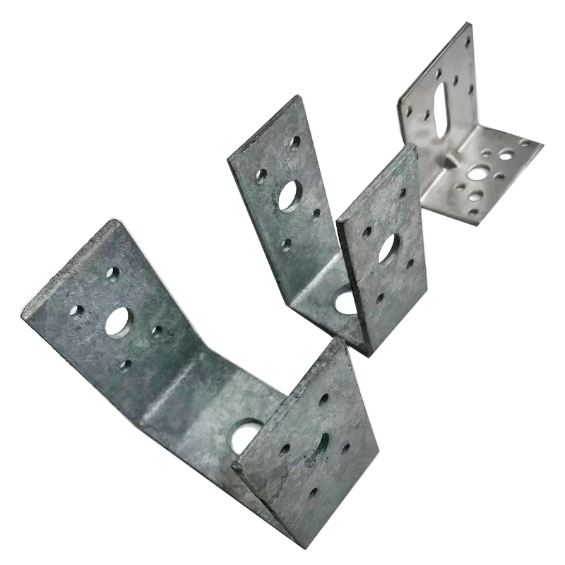 Galvanized screw pole anchor for buildings