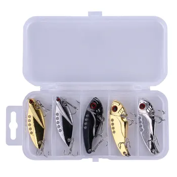 High Quality Cheery 5pcs/Box Hard Bait Lure Body Vib Bass Peasa Fishing Accessories Tackle Metal Jig Blank Fishing Lures – Metal Jig – view 3