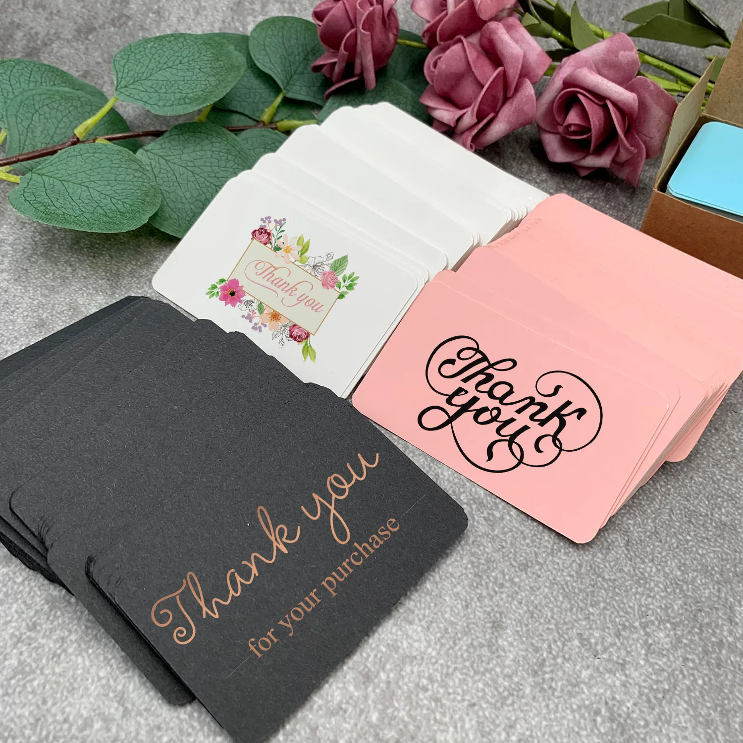 Wholesale Business Thank You Greeting Card Printing logo Gift Card