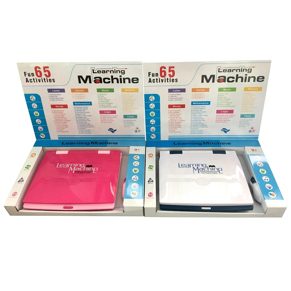 65 Functions Children English Learning Language Toys Intelligent Kids Laptop Learning Machine With Mouse