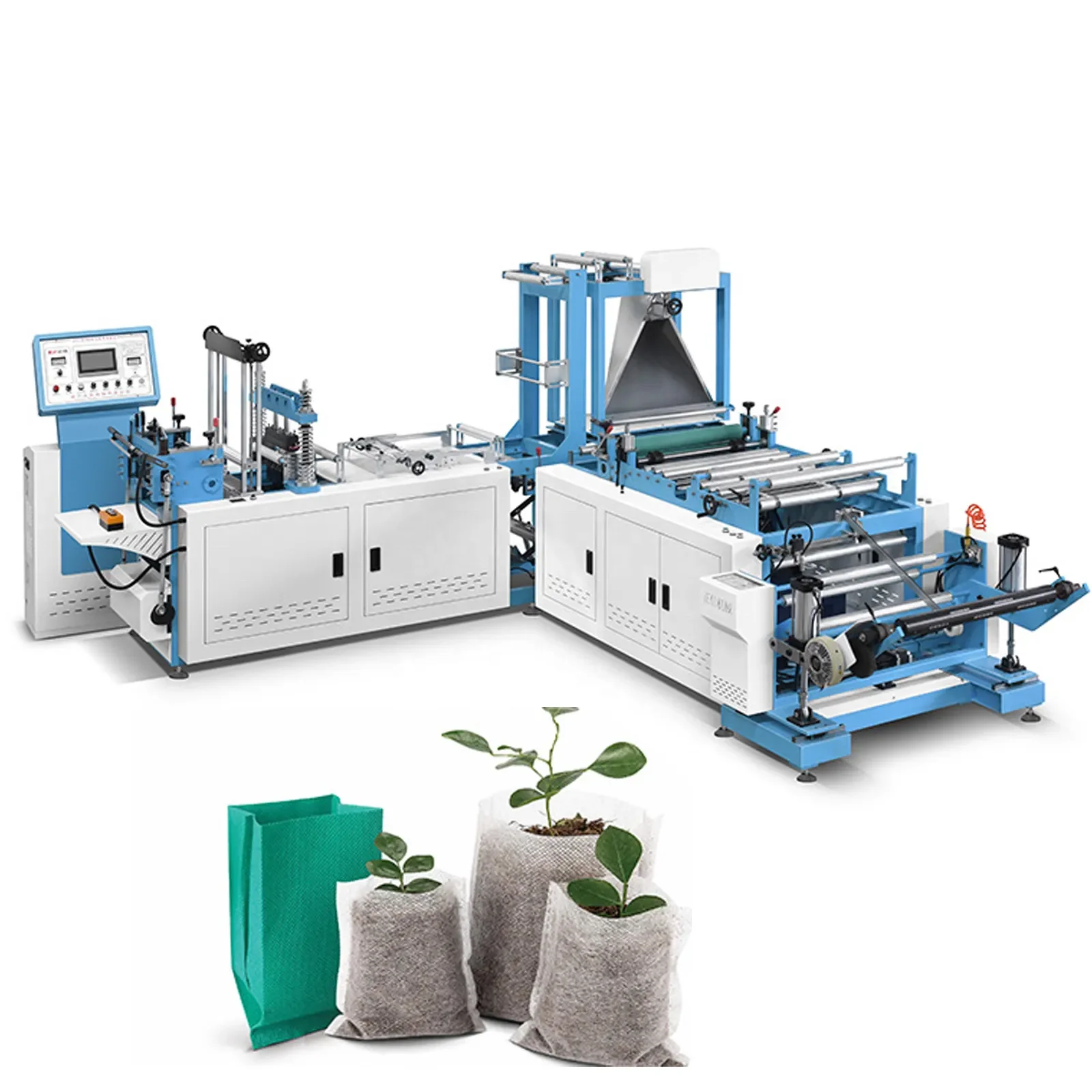 ZXL-350 High Speed Non Woven Fabric Seedling Bag Machine