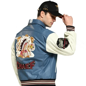 100% Leather Jacket Custom Cow Leather Jackets for Men