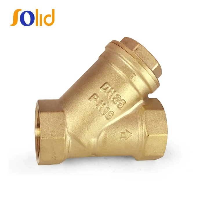 BSPP Threaded Female Ends PN16 Brass Filter Valve Y Type Strainer