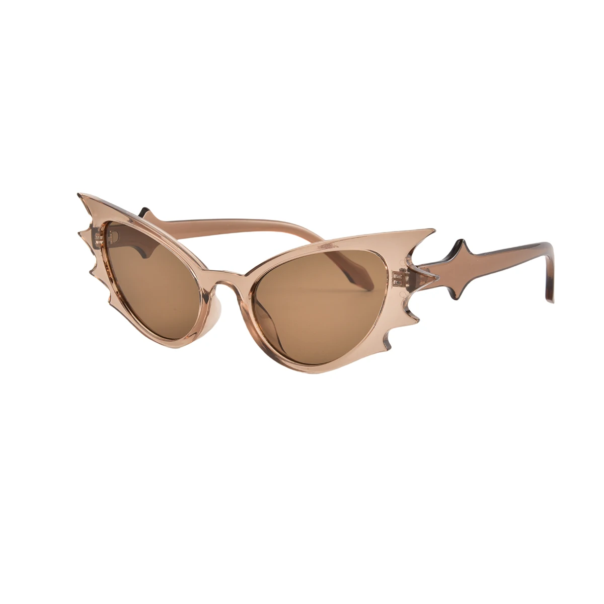 ?Women Brown Funny Butterfly Shaped Bat Shades for Halloween Sunglasses Orange Butterfly Costume Glasses | Butterfly Accessories main image 3