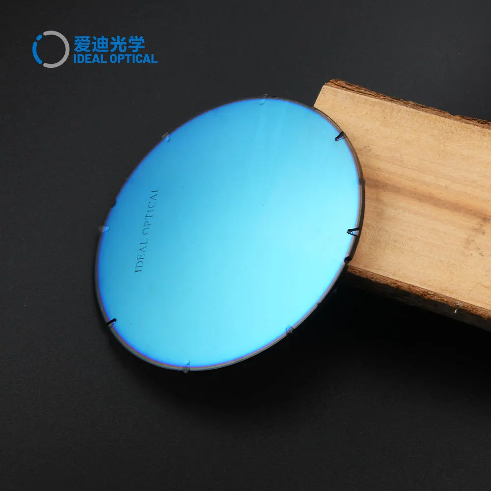 Factory Price TAC Optical Lens Cheap Sunglass Lens Blue Colors Polarized With Mirror Coating Lenses
