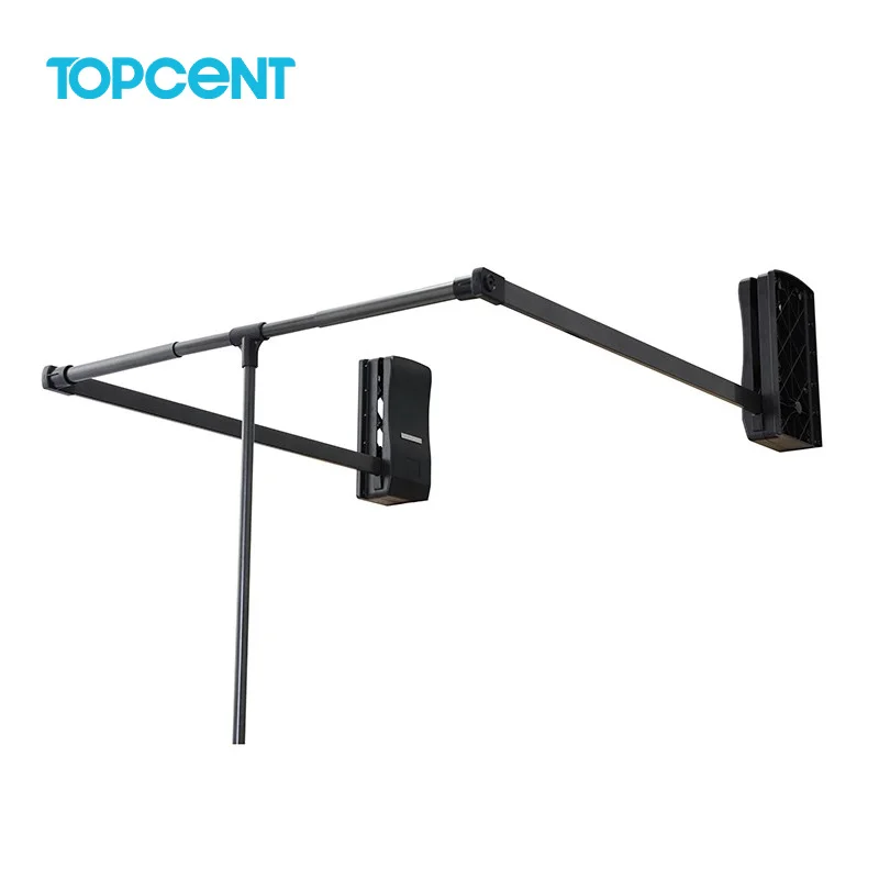 TOPCENT Factory Custom Soft Closing Wardrobe Lifting Clothes Rail Pull Down Wardrobe Lift