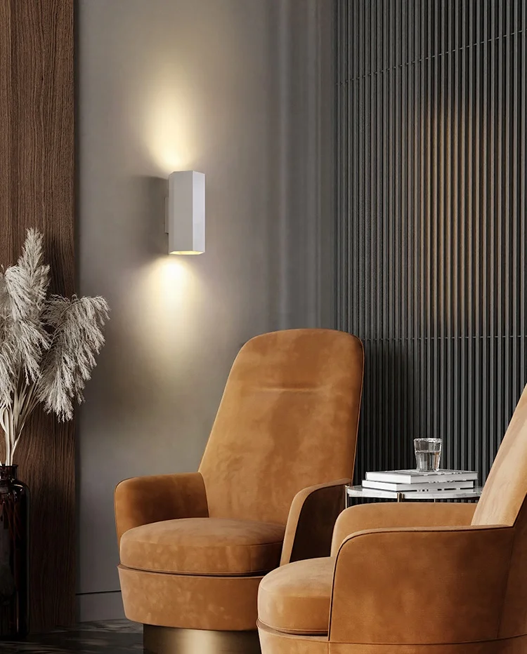 Hexagon Shape GU10 Socket Wall Lamp Casing Led Gu10 Wall Light up and Down