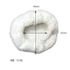 Grand couvercle de brosse rond blanc