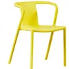 Sedia tutta in plastica gialla