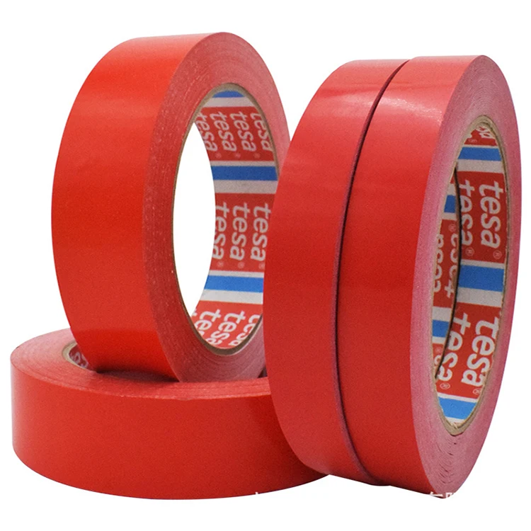 100 Original Rubber Adhesive Red Pvc Film Tape Tesa 60404 Pvc Fine