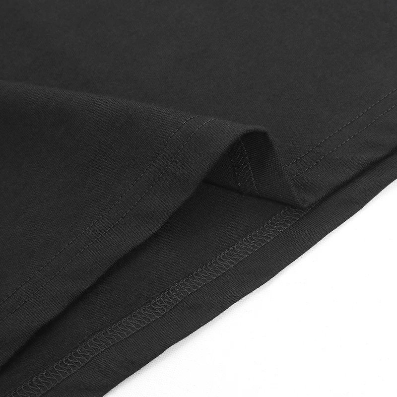 Unisex 210gsm Combed 100% Cotton T-shirt Plain Blank Black White Basic ...