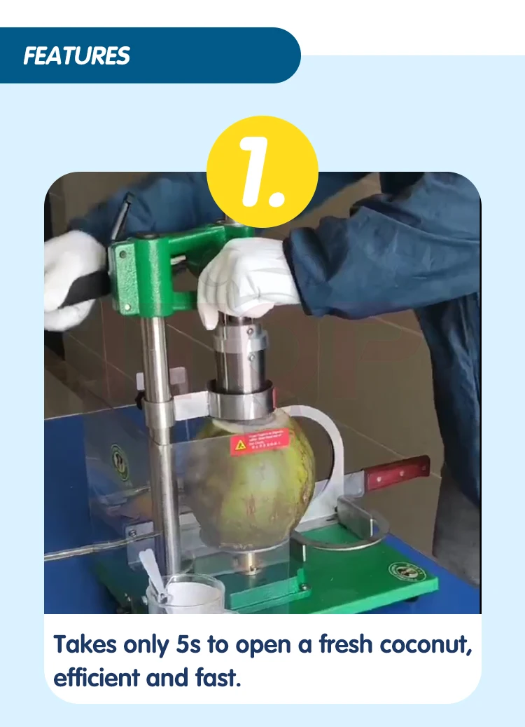 Young Green Coconut Opener Tool Dispositivos De Apertura De Coco Fruit