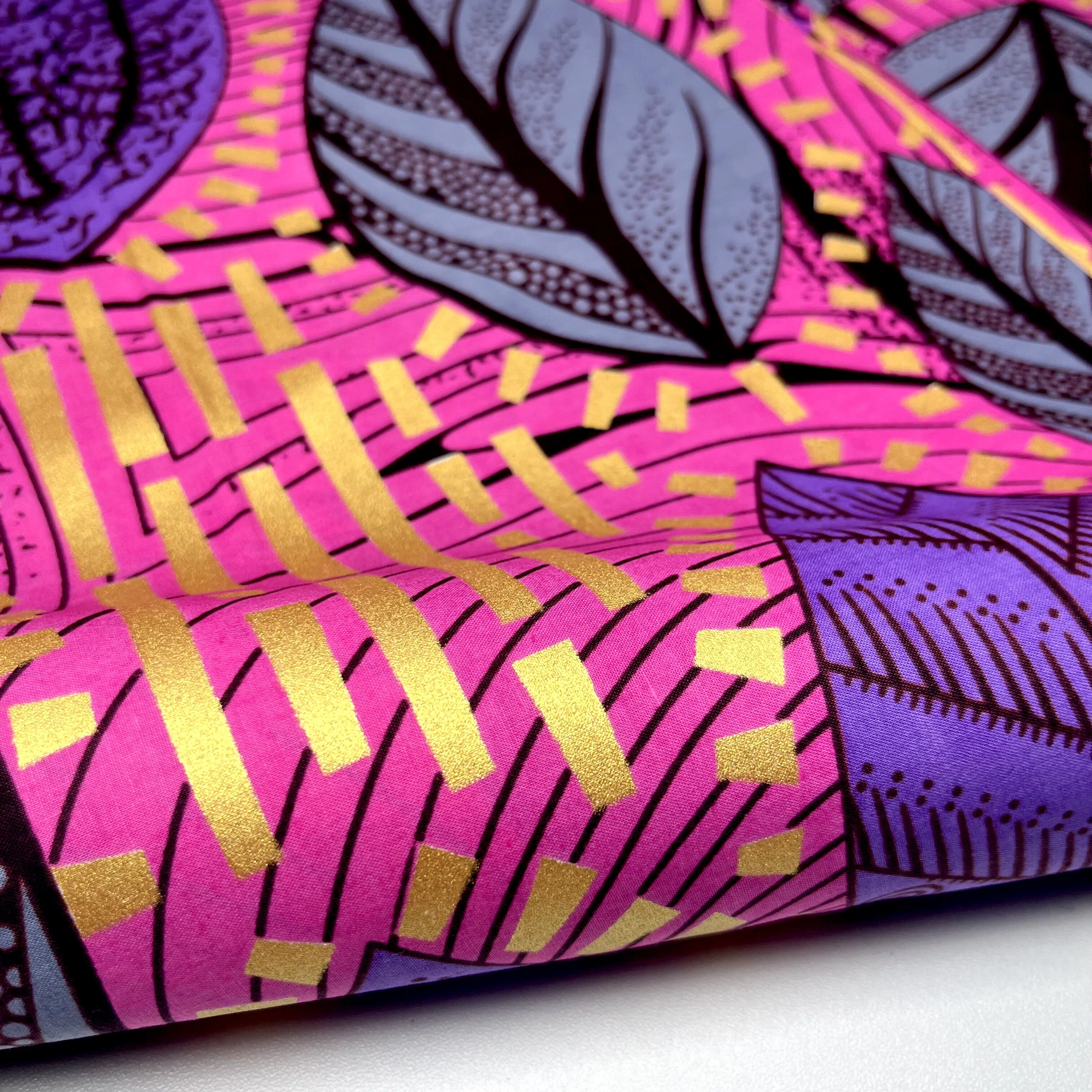 Ткань с золотым воском и принтом оптовая продажа золотистый воск 2022