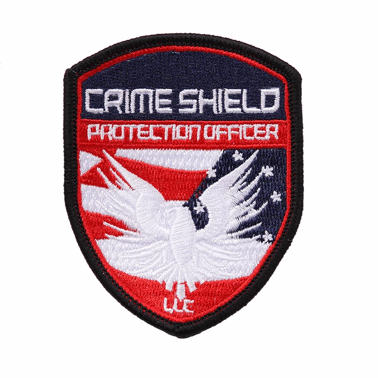 Embroidery Badge Maker Design Custom Logo Embroidered Patches With Heat Seal