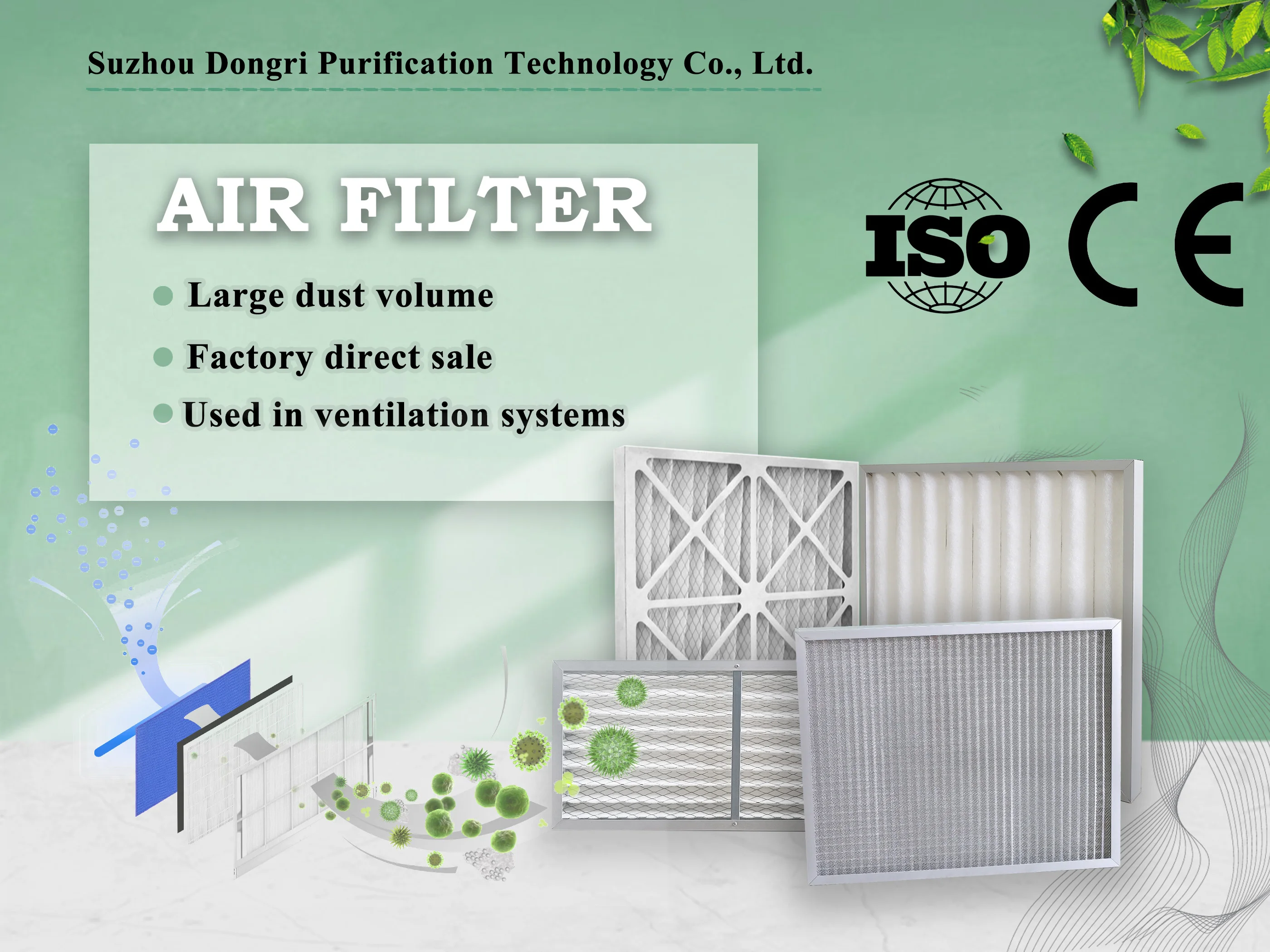 thumbnail image 2 of Commercial Kitchen Make-Up Air (MUA) & Supply Fan Filters - 2 Pack, 16x20x1 Inch Metal Mesh Air Intake Filters 2 of 12