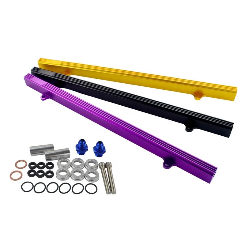 Auto Auto Racing Teile High Flow Motor Aluminium Ol injektor Kraftstoff verteiler satz fur Nissan Skyline R32 R33 R34 RB25 RB25DET