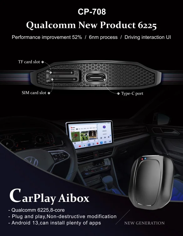 Wireless Carplay Ai Box CP-708 - Upgrade Your Car's System