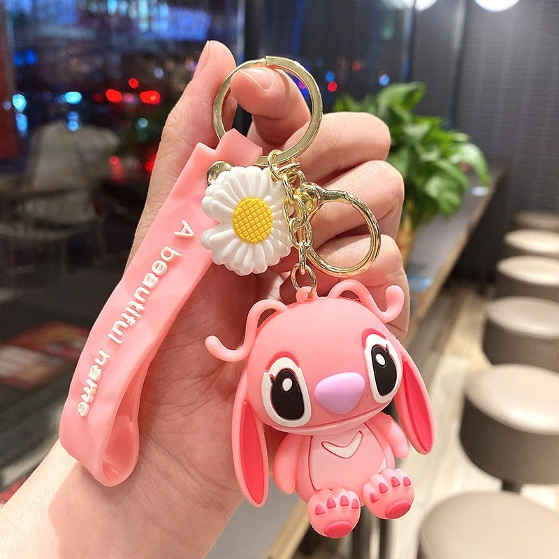 KCS Attractive cute 3D pink mini shaker keychain for boys and girls