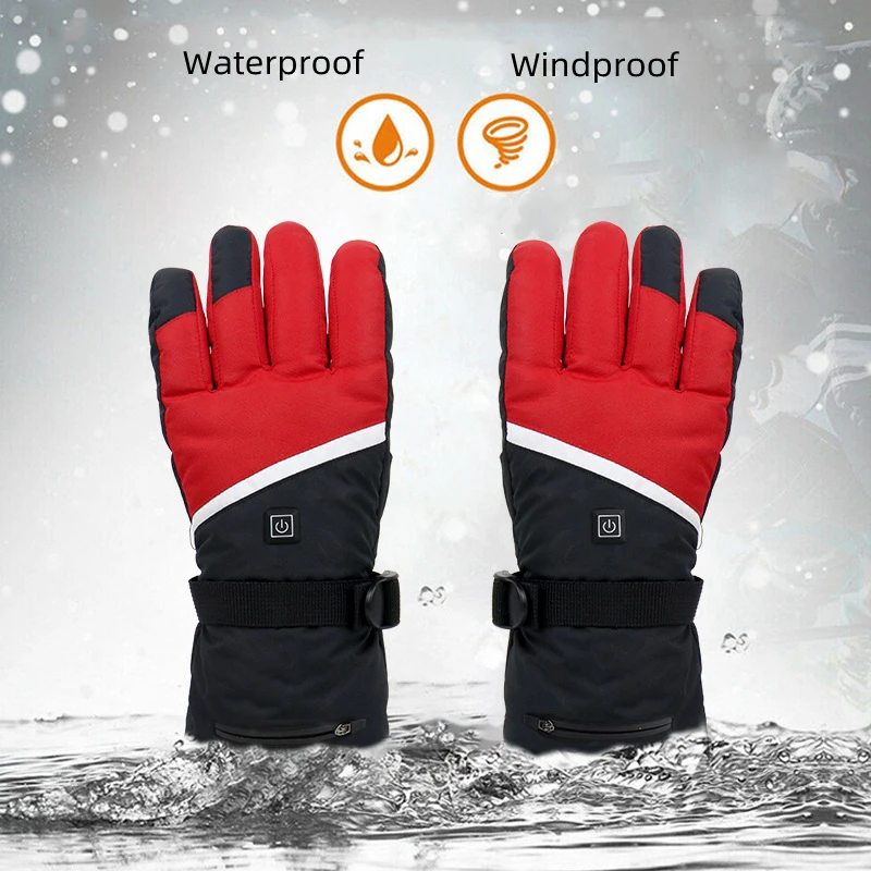 Настраиваемая перчатка с электрическим подогревом на батарейках, уличная и комнатная перчатка с аккумулятором, перчатки для восхождения, пешего туризма, велоспорта