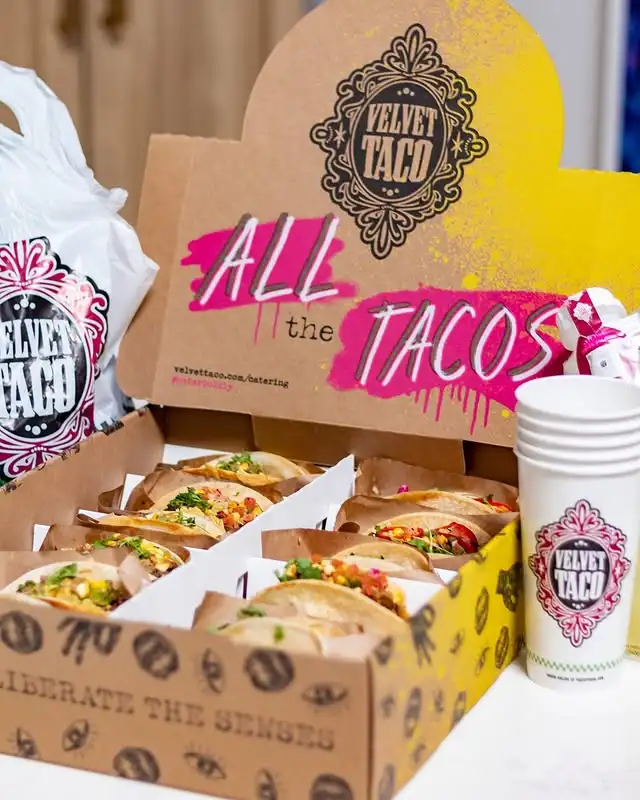 Recyclable Eco-friendly Paper Takeaway Food Packaging for Burritos Wrap Taco Burrito Cheap Small Paper Boxes