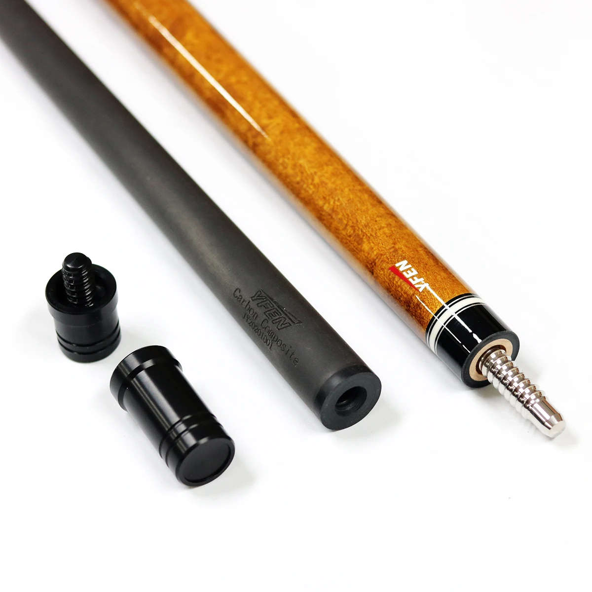 Colorful Handmade YFEN M6 Carbon & Maple Billiard Pool Cue Stick