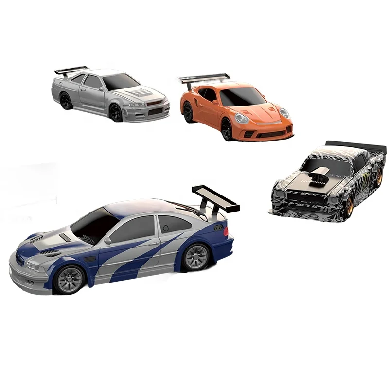 激安通販新作 1/43ドリフトRCカー (ジャイロ付き) 2.4GHz 4WDラジコンミニカー ホビーラジコン