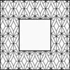 Tappetino Minimalista Astratto per Mahjong in Bianco e Nero