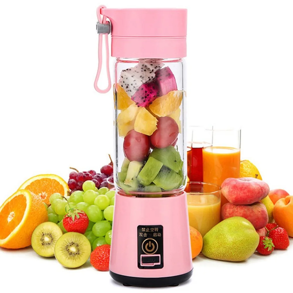 DirkFigge Multifuntional Portable Fruit Juicier USB Chargeable Electric Juicer for Home Travel 