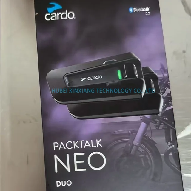 PTN00101 Dual Pack Cardo Helmet Bluetooth Headphones Cardo 2nd Generation EDGE Waterproof Noise-cancelling PACKTALK NEO DUO