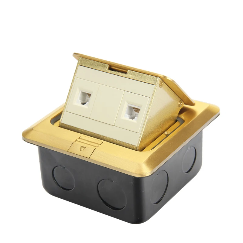 Philippines Popular CAT 6 Network 2 Port Rj45 Floor Socket Box Outlet