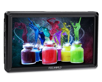 FEELWORLD FW568 V3 IPS Full HD 1920x1080 Support Tilt Arm Power Output 6-inch 3D LUT DSLR Camera Field Monitor product image