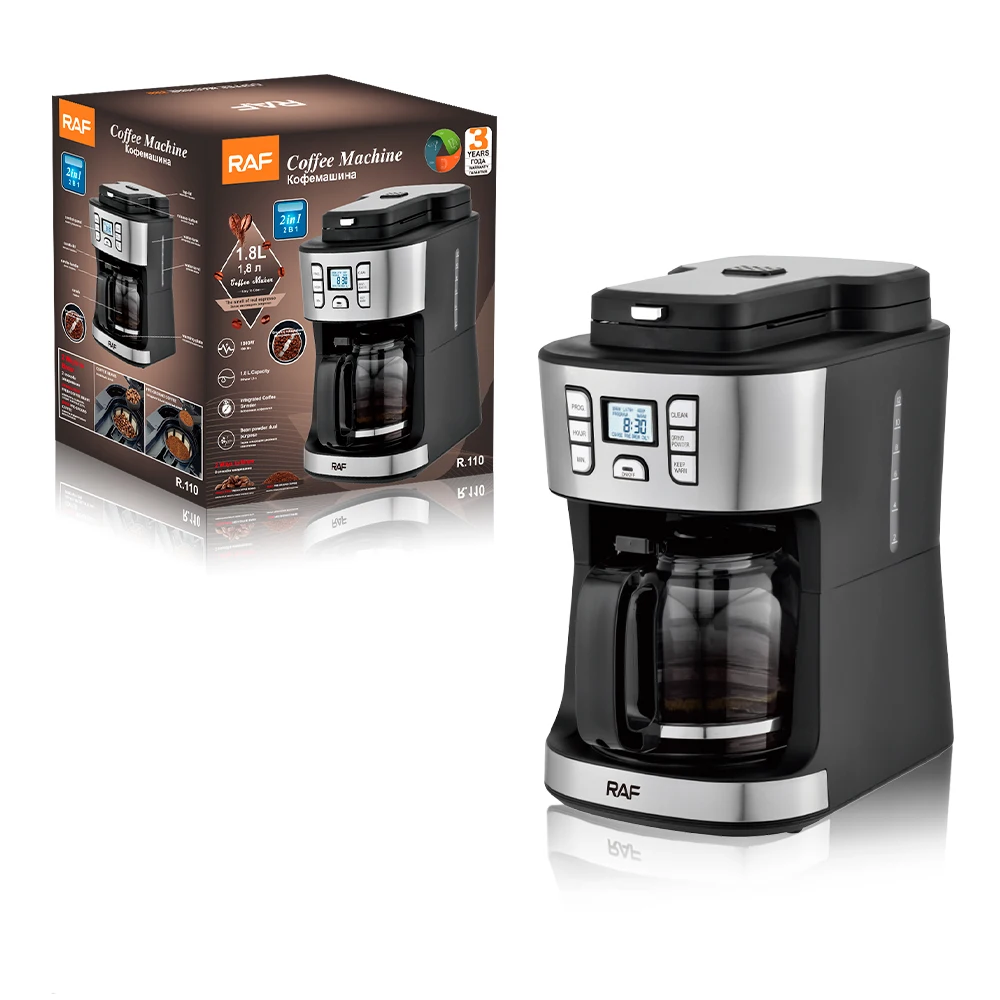 Commercial Bean To Cup Drip Coffee Maker Programmable Espresso Smart
