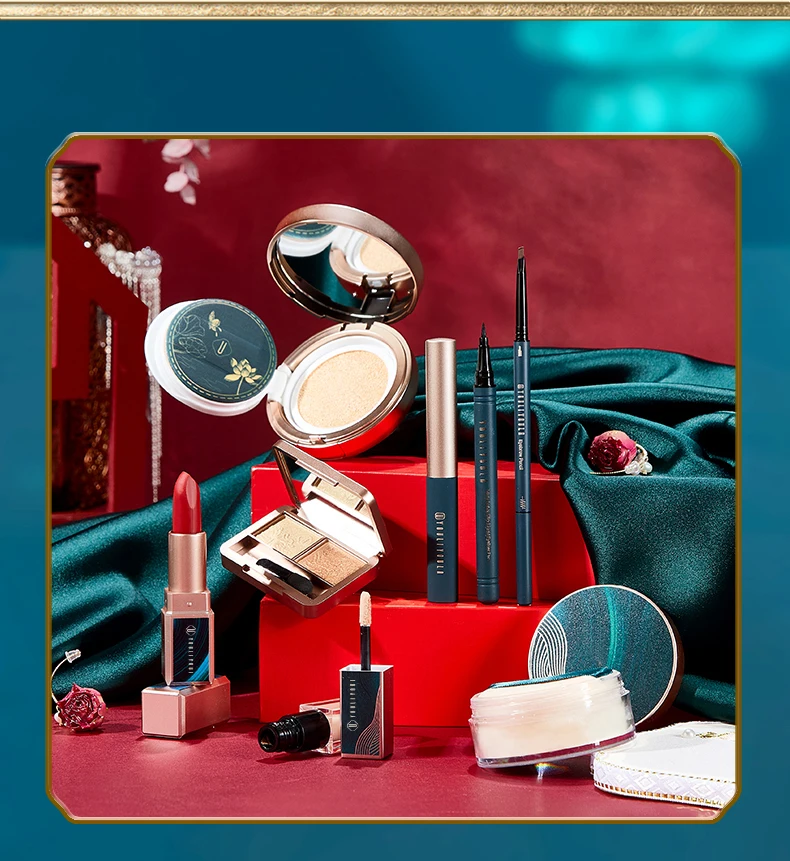 All In One Jade Durable Makeup Eight Piece Box Easy To Apply Makeup