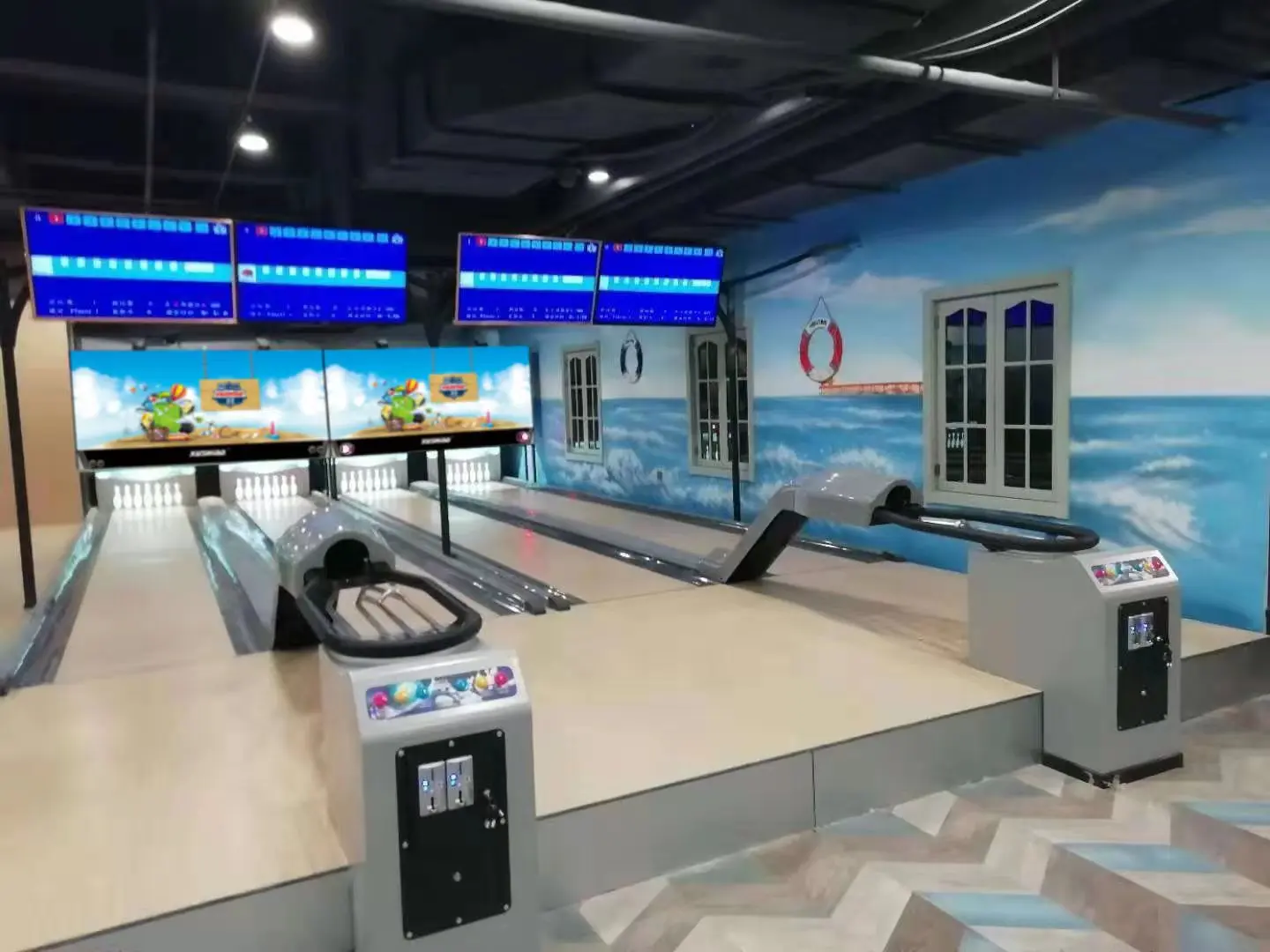 Internet Cheapest Adult Bowling Alley Coin Operated Game Machine Arcade Game Complete Set Hot Sale With Door Install
