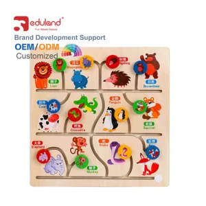 High Quality Wooden Walk-a-Maze Toy Early Education Puzzle for Intelligence Development Focus Toys in Kitchen & Food Category