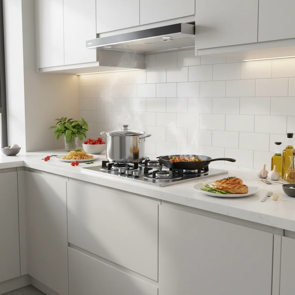 4-Burner Stainless Steel Built-in Gas Hob Home Appliance Auto Ignition Gas Stove