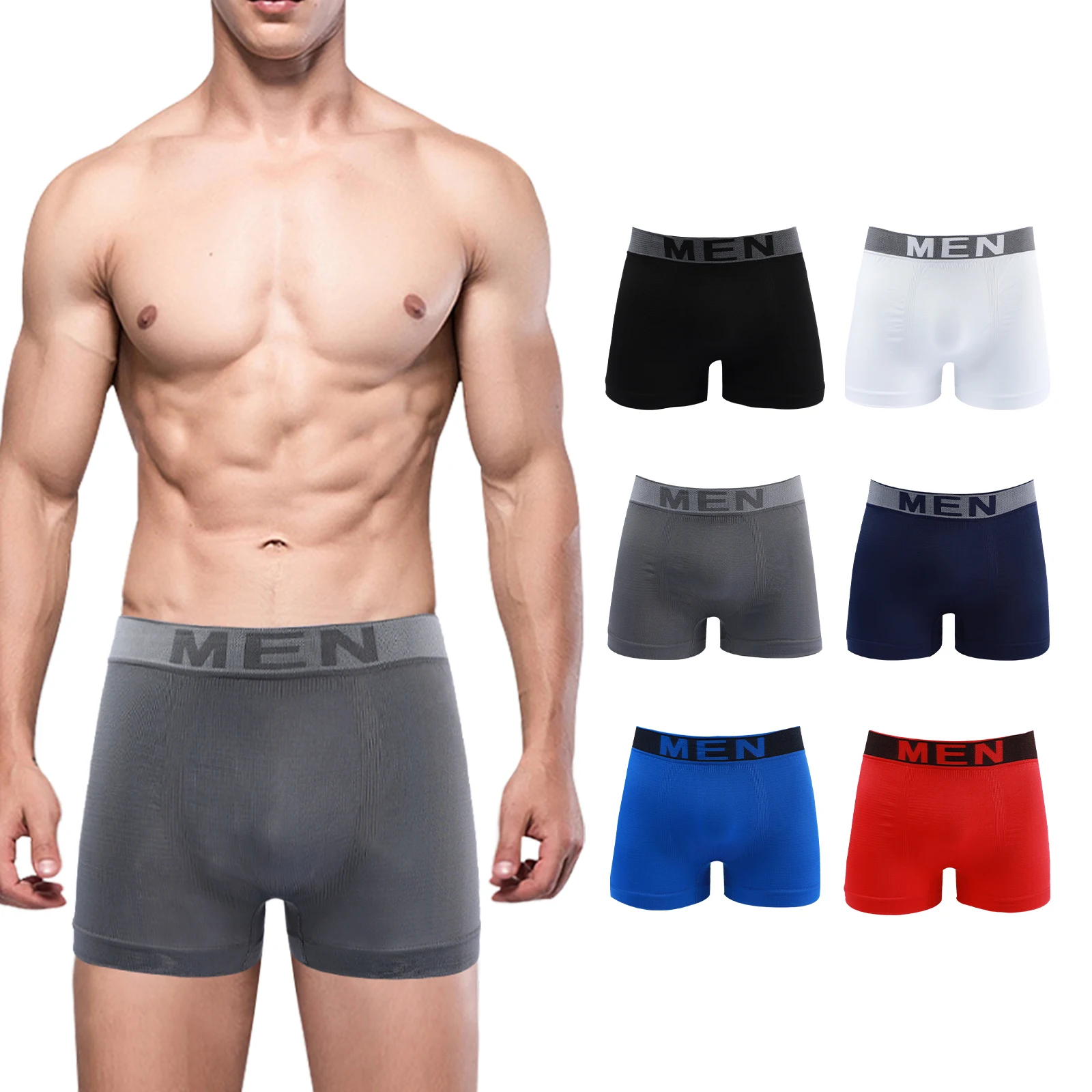 STEP ONE Mens Underwear Trunk Briefs - Underwear for Men, Moisture-Wicking,  3D Pouch + No Ride Up Trunk Briefs for Men